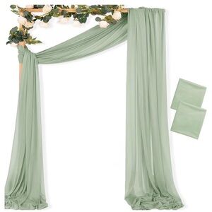 Elegant Sage Green Drapery Set